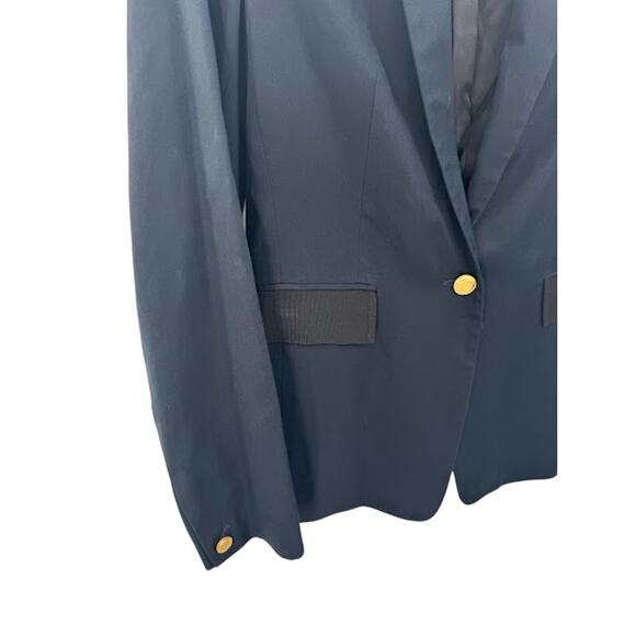 Rag & Bone Blazer‎ Windsor Cotton Jacket Women's Size 10 Navy Blue Black - Picture 4 of 8